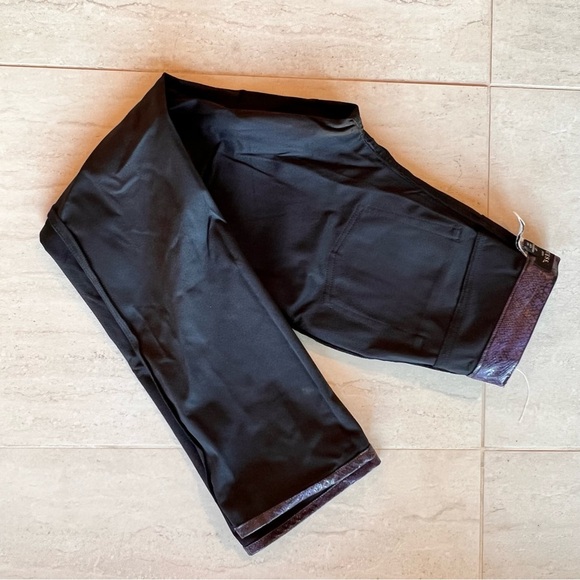 GUESS Snake Print Faux Leather Bootcut Pants Size 27 - Picture 10 of 11